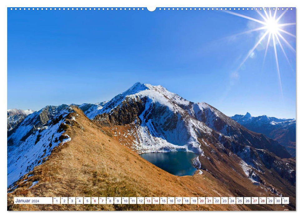 Magnifiques lacs de montagne du Lungau (Calvendo Premium Wall Calendar 2024) 