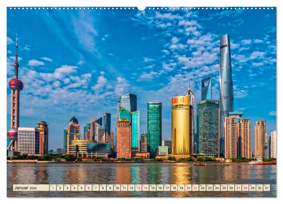 Villes du monde - Shanghai (Calendrier mural CALVENDO 2024) 
