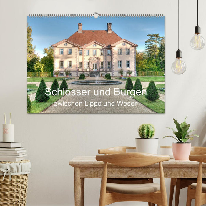 Schlösser und Burgen zwischen Lippe und Weser (CALVENDO Wandkalender 2024)