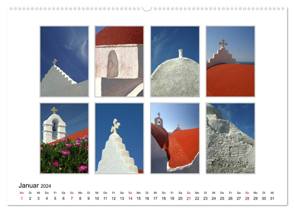 CYCLADES Près de la lumière (Calendrier mural CALVENDO Premium 2024) 