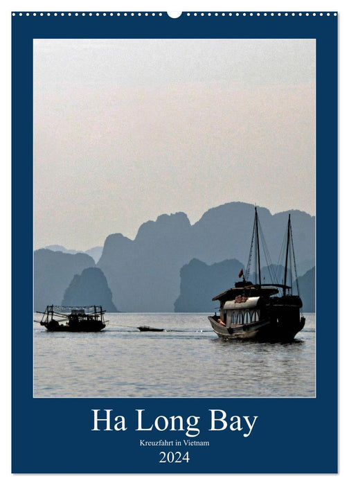 Baie d'Ha Long, croisière au Vietnam (calendrier mural CALVENDO 2024) 
