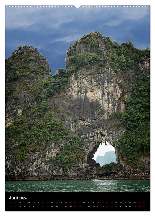 Baie d'Ha Long, croisière au Vietnam (calendrier mural CALVENDO 2024) 