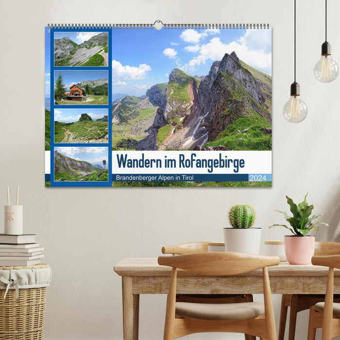 Randonnée dans les monts Rofan - Alpes de Brandenberg au Tyrol (calendrier mural CALVENDO 2024) 