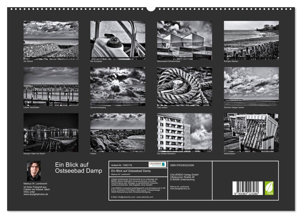 Ein Blick auf Ostseebad Damp (CALVENDO Premium Wandkalender 2024)