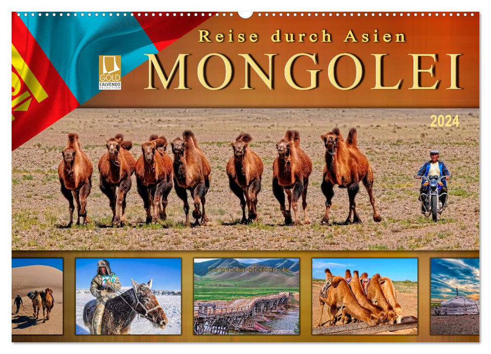 Reise durch Asien - Mongolei (CALVENDO Wandkalender 2024)