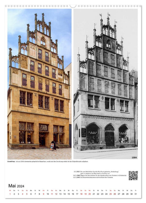 Motifs photo de Bielefeld de temps en temps avec des événements historiques (calendrier mural CALVENDO 2024) 