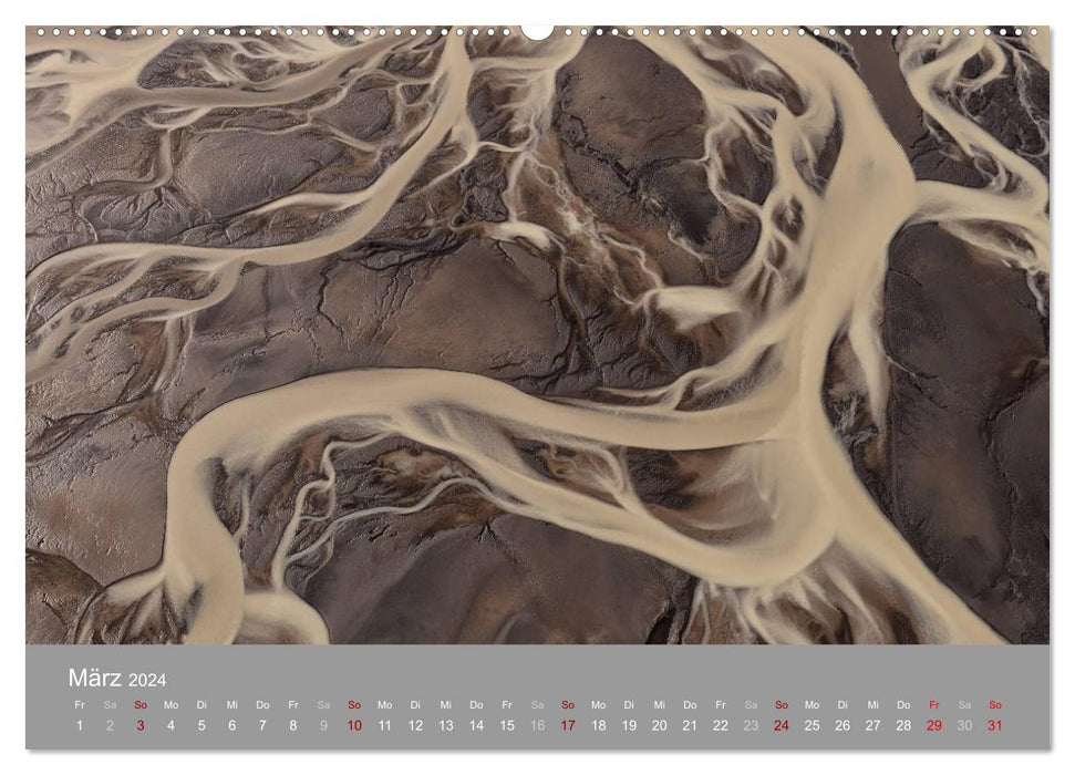 Naturkunst - Luftbilder (CALVENDO Premium Wandkalender 2024)