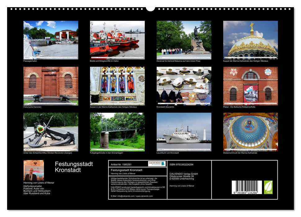 Festungsstadt Kronstadt - Schlüssel zu Sankt Petersburg (CALVENDO Premium Wandkalender 2024)