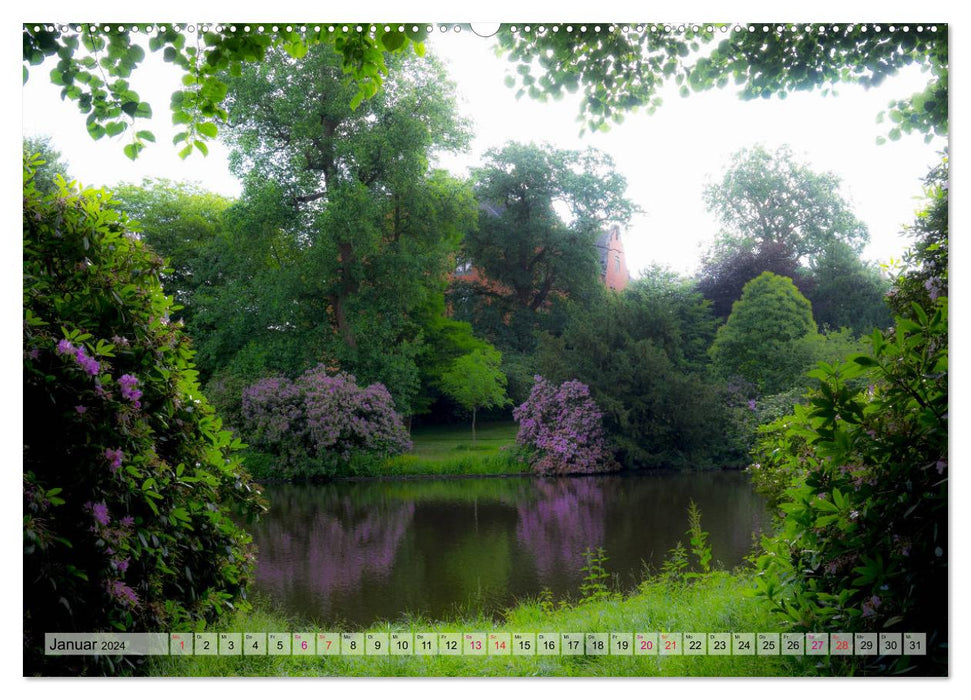 Jardin du château d'Oldenbourg. Une promenade photo (Calendrier mural CALVENDO Premium 2024) 