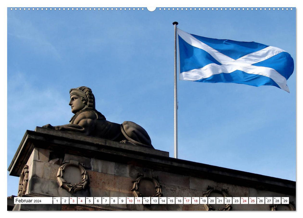 Ville d'Édimbourg - Magnifique capitale de l'Écosse (Calvendo Premium Wall Calendar 2024) 