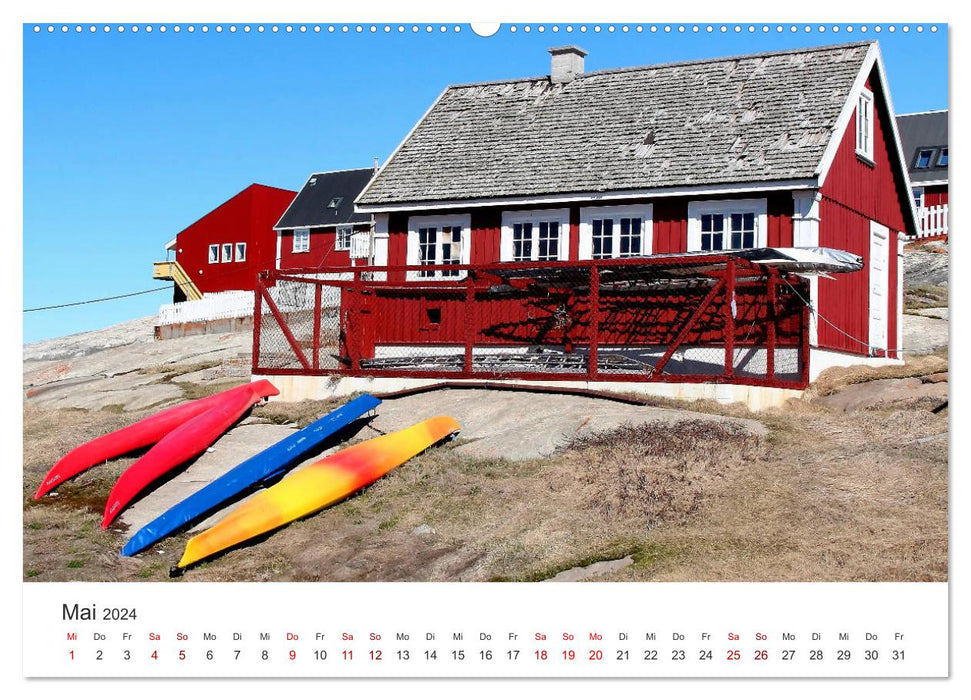 Greenland Bizarre ice world around Ilulissat (CALVENDO wall calendar 2024) 