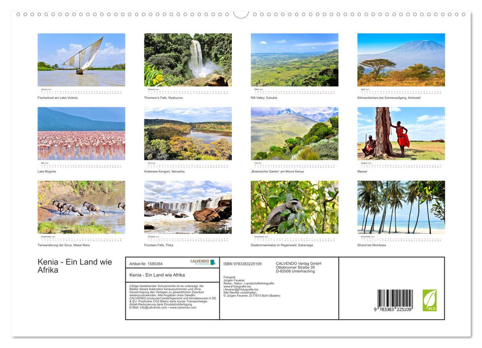 Kenia - Ein Land wie Afrika (CALVENDO Premium Wandkalender 2024)