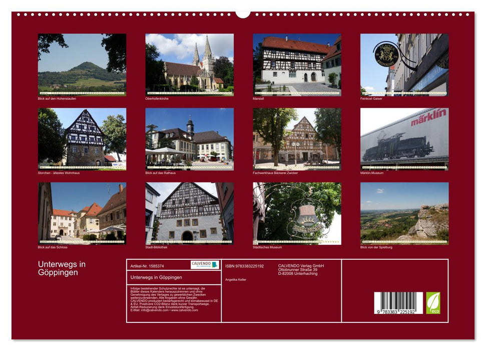 Unterwegs in Göppingen (CALVENDO Premium Wandkalender 2024)