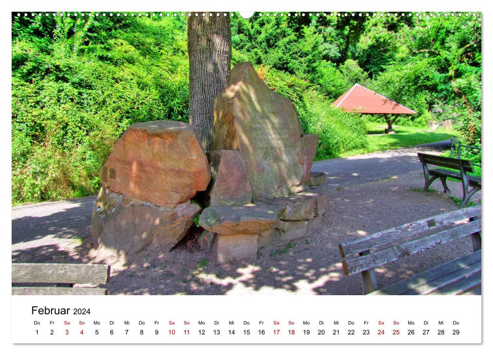 Heidelberg - Heiligenberg and Philosophenweg (CALVENDO wall calendar 2024) 