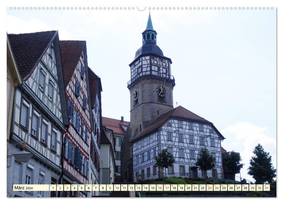 Out and about in Backnang (CALVENDO wall calendar 2024) 