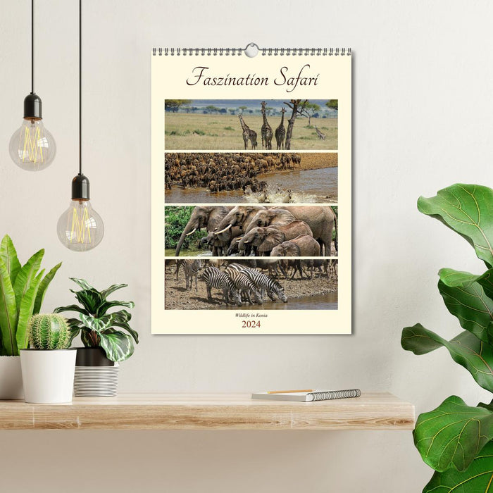 Faszination Safari. Wildlife in Kenia (CALVENDO Wandkalender 2024)