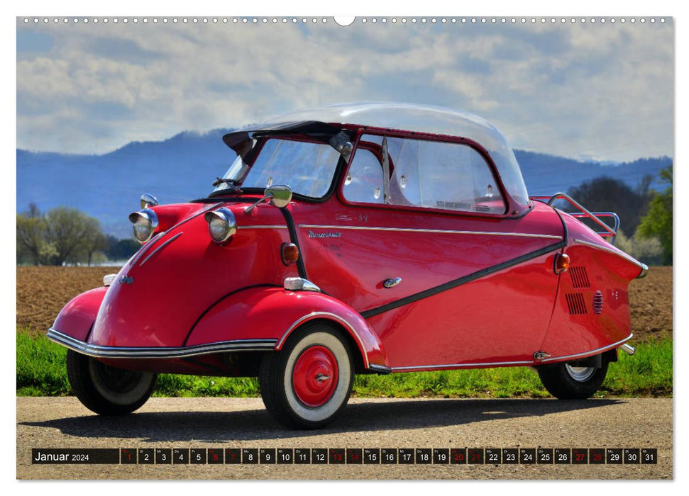 Historische Kleinwagen aus Deutschland (CALVENDO Wandkalender 2024)