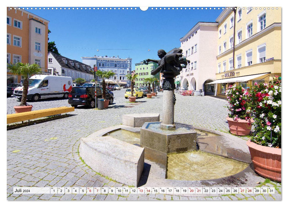 Eine Perle Oberbayerns - Rosenheim (CALVENDO Premium Wandkalender 2024)