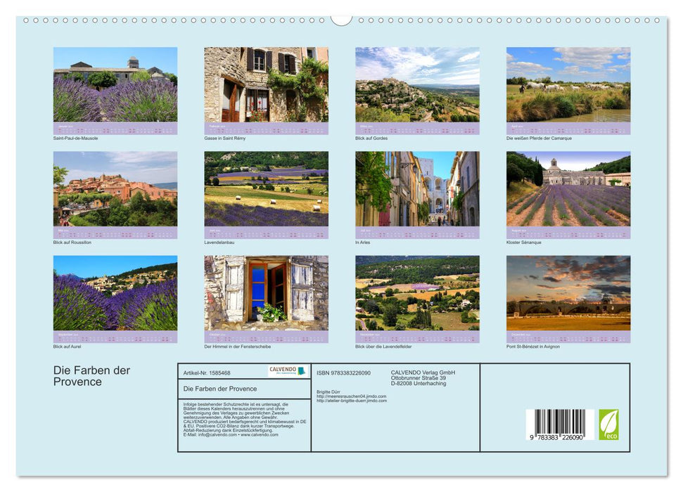 Die Farben der Provence... und der Duft des Lavendels... (CALVENDO Premium Wandkalender 2024)