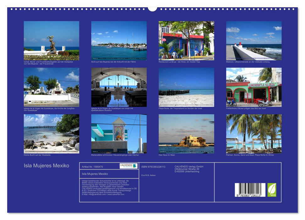 Isla Mujeres Mexique (Calvendo Premium Calendrier mural 2024) 
