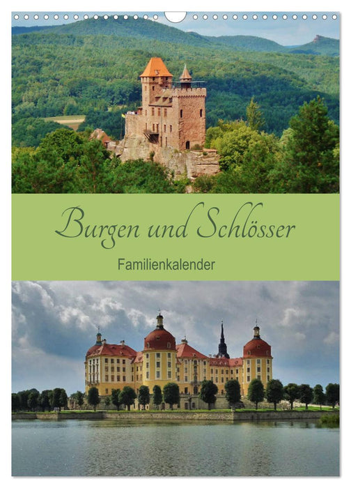 Castles and palaces - family calendar (CALVENDO wall calendar 2024) 