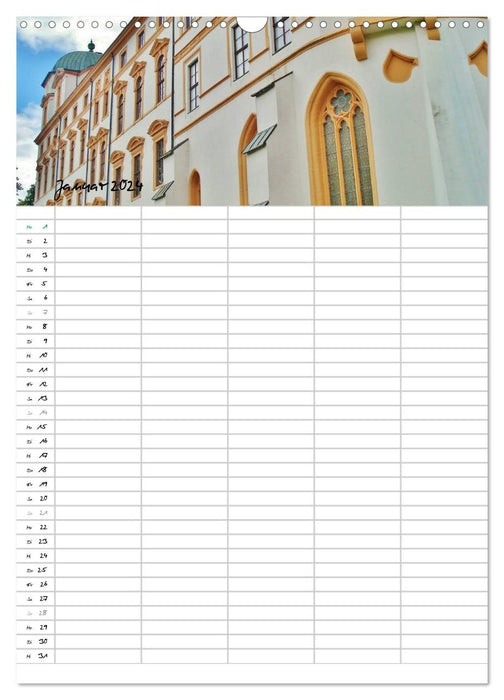 Castles and palaces - family calendar (CALVENDO wall calendar 2024) 