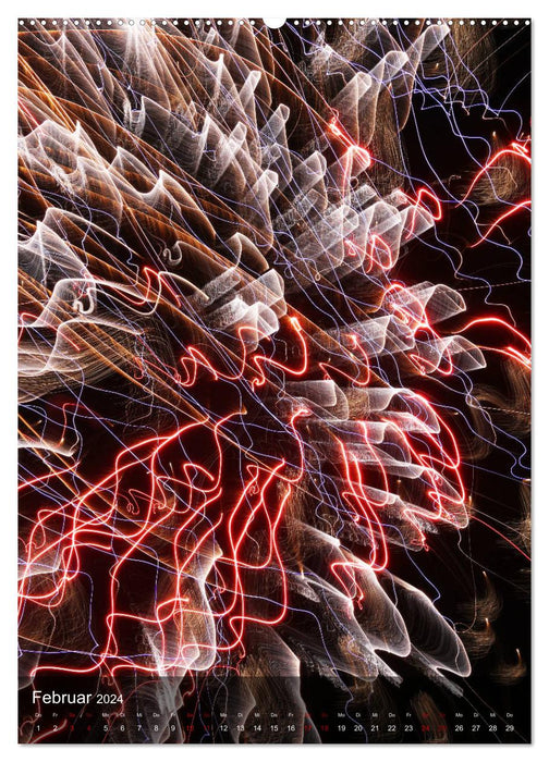 FEUERWERK - Lichtspiele (CALVENDO Wandkalender 2024)