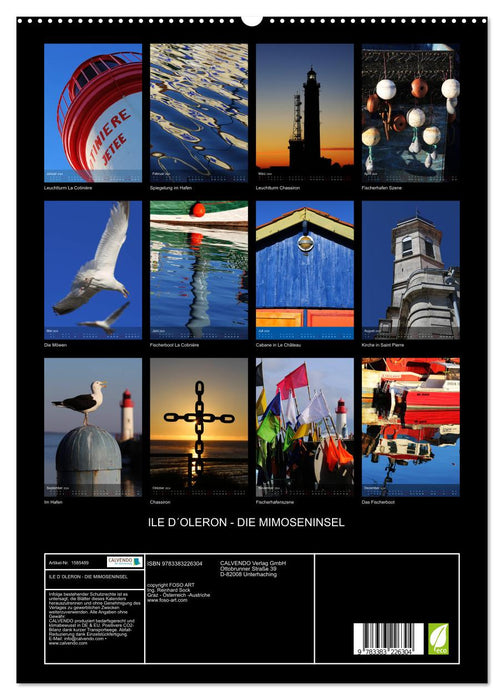 ILE D´OLERON - L'ÎLE MIMOSA (Calvendo Premium Wall Calendar 2024) 