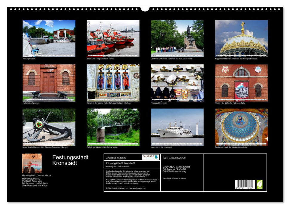 Festungsstadt Kronstadt - Schlüssel zu Sankt Petersburg (CALVENDO Wandkalender 2024)