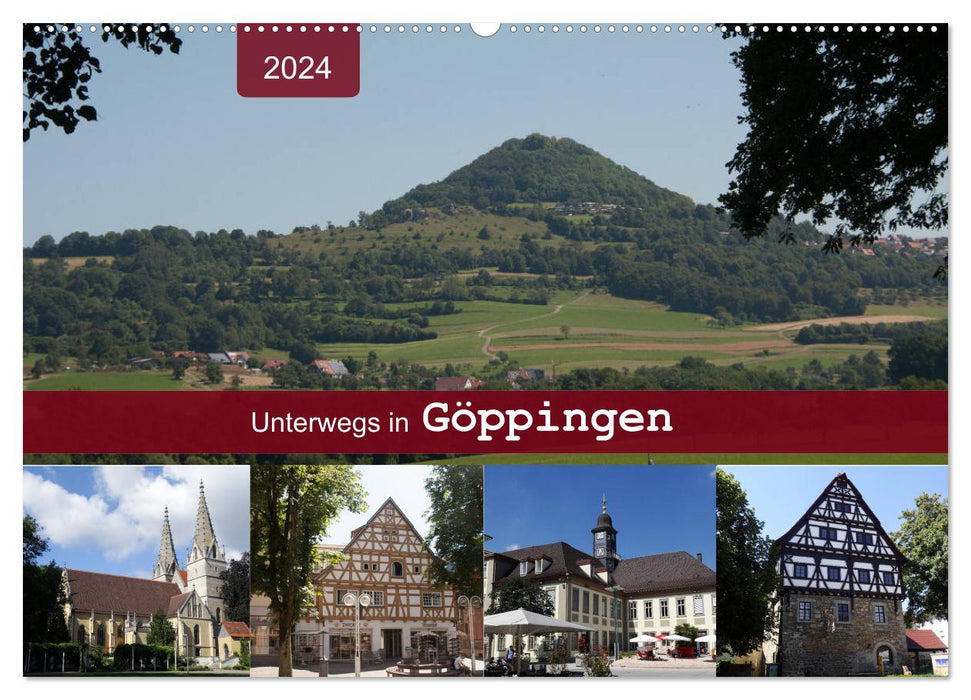 Sur la route à Göppingen (calendrier mural CALVENDO 2024) 