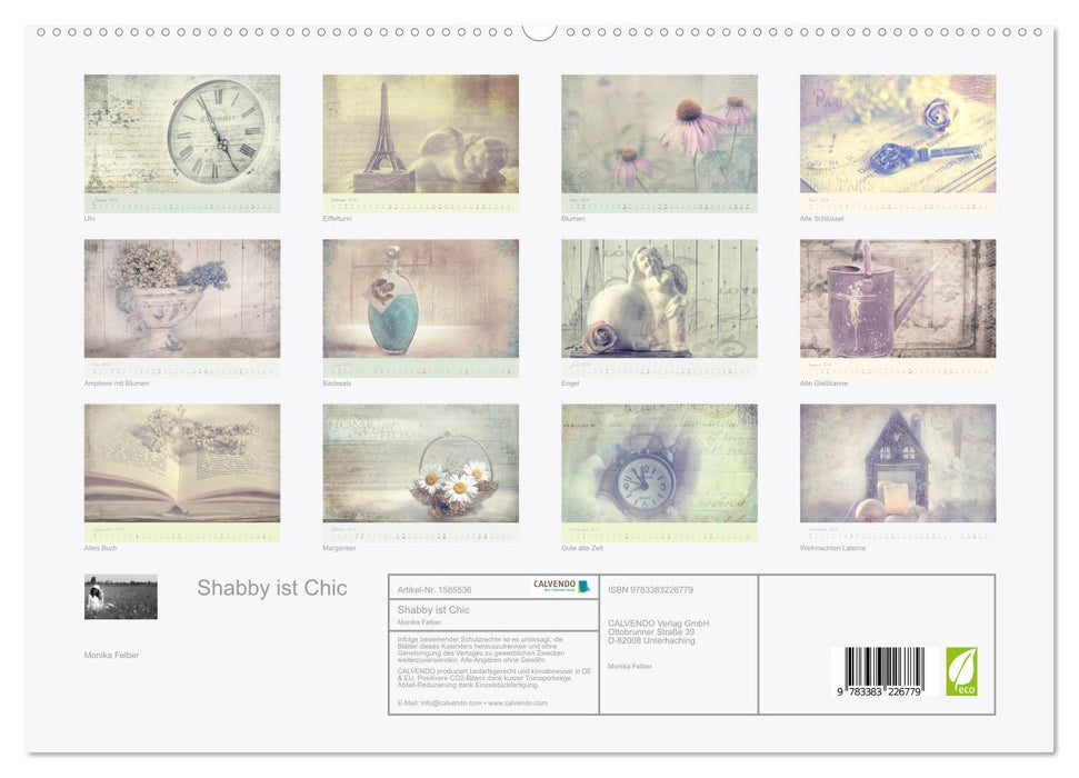 Shabby is Chic (Calendrier mural CALVENDO Premium 2024) 