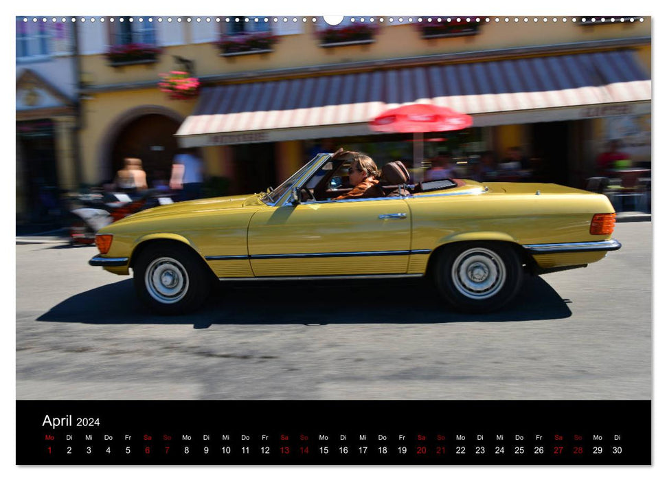 Mercedes SL W107 - élégance intemporelle (calendrier mural CALVENDO 2024) 