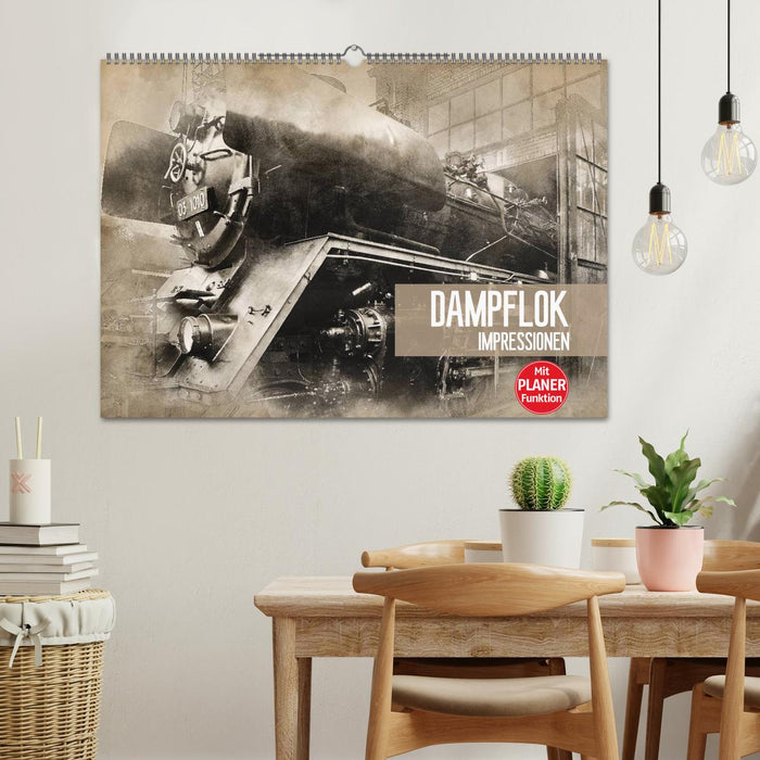 Steam locomotive impressions (CALVENDO wall calendar 2024) 