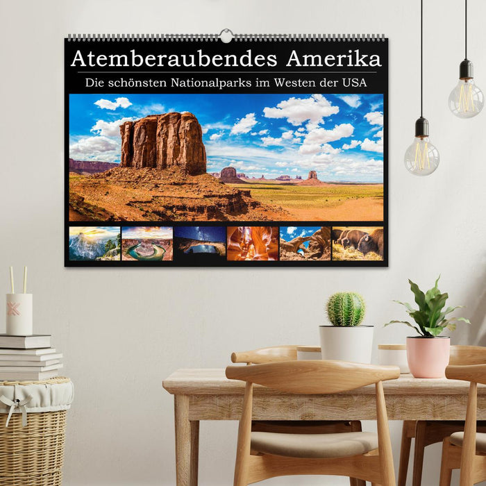 Breathtaking America - The most beautiful national parks in the western USA (CALVENDO wall calendar 2024) 