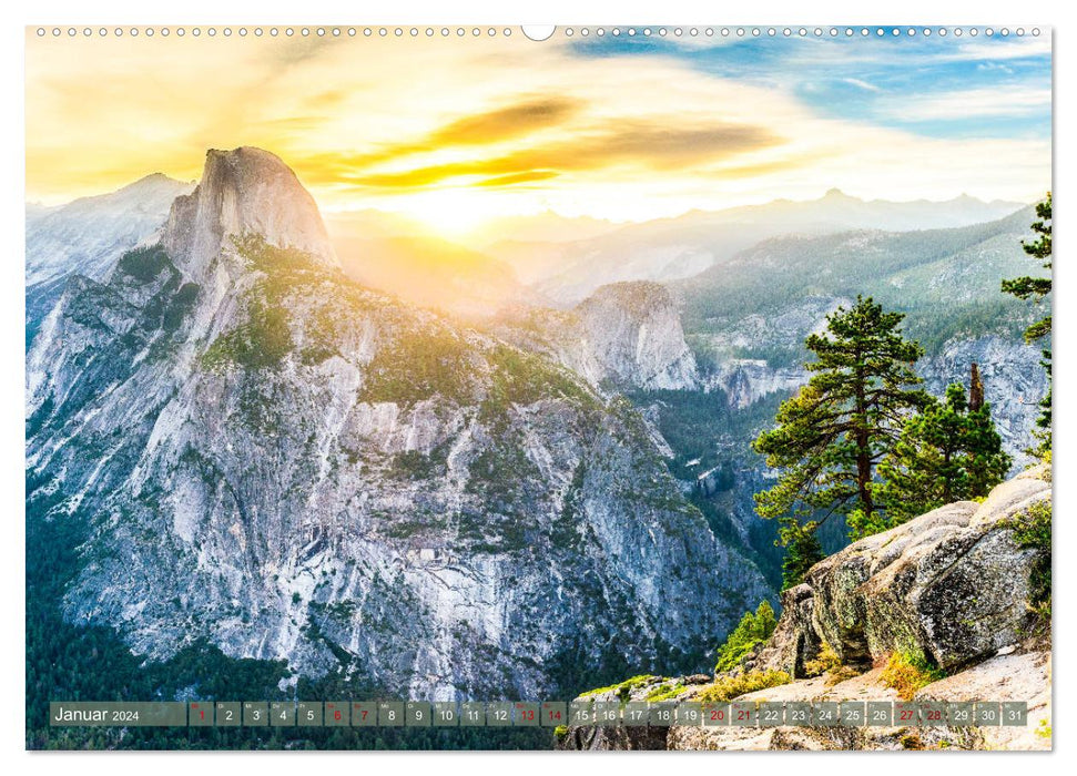 Breathtaking America - The most beautiful national parks in the western USA (CALVENDO wall calendar 2024) 