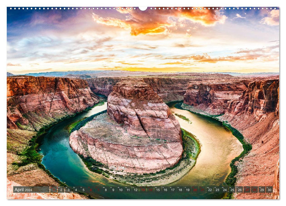 Breathtaking America - The most beautiful national parks in the western USA (CALVENDO wall calendar 2024) 