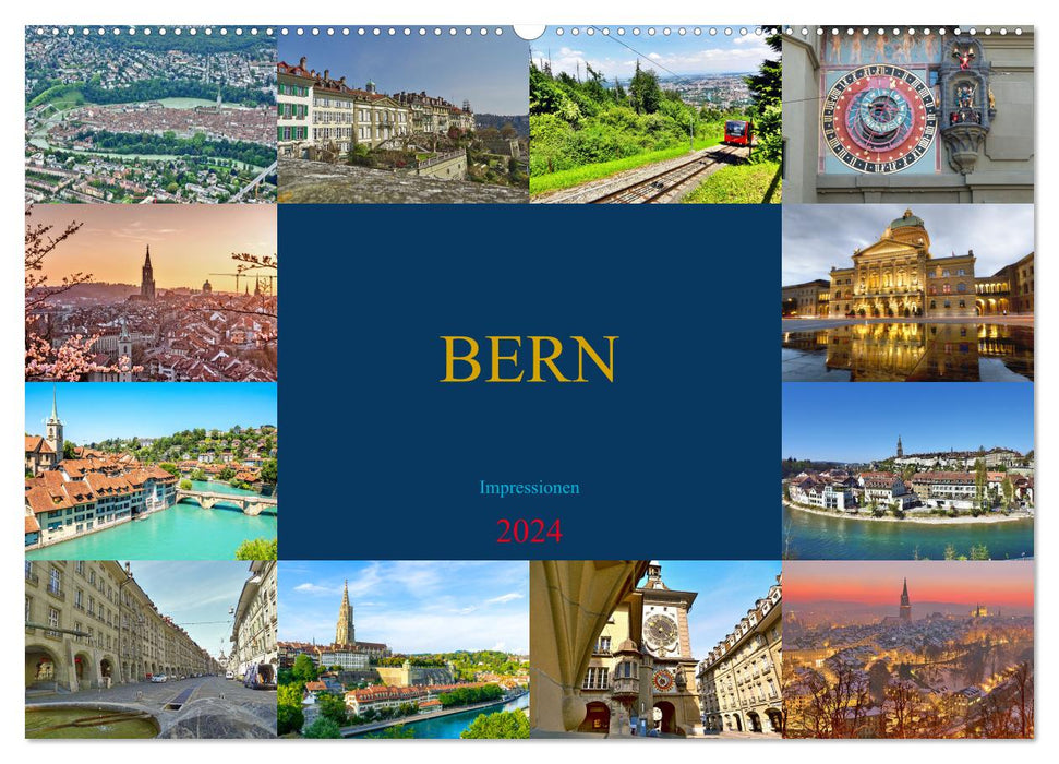 BERN Impressionen (CALVENDO Wandkalender 2024)