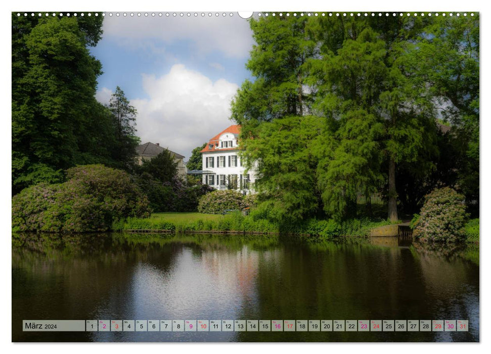 Jardin du château d'Oldenbourg. Une promenade photo (Calendrier mural CALVENDO 2024) 