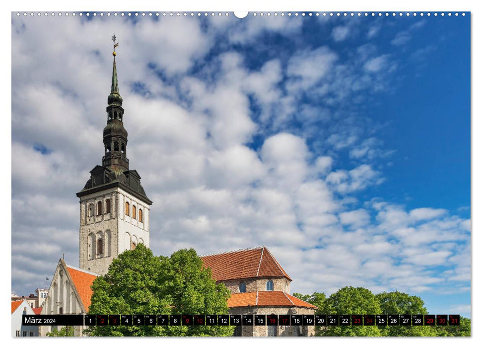 A weekend in Tallinn (CALVENDO wall calendar 2024) 