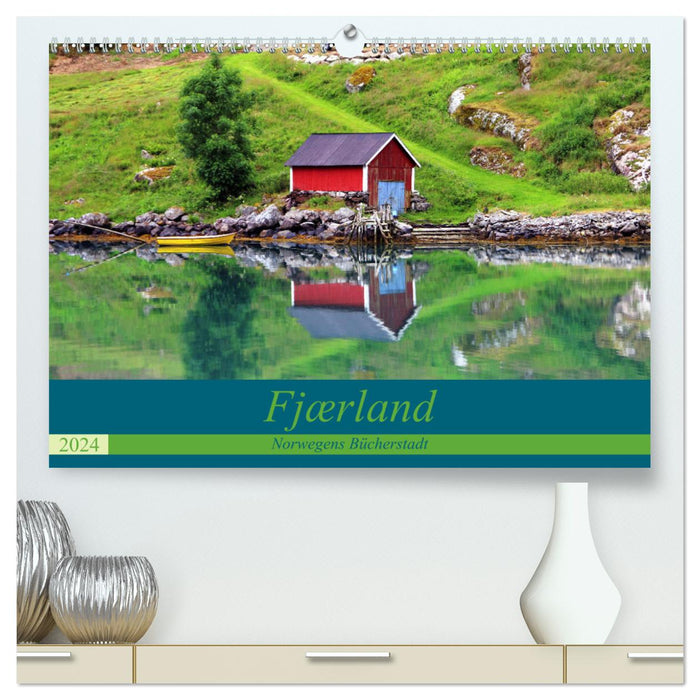Fjærland - Norwegens Bücherstadt (CALVENDO Premium Wandkalender 2024)