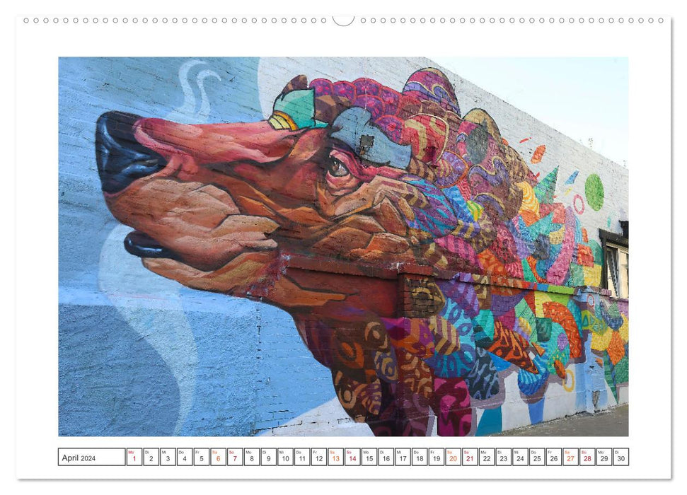 MURALES À HALLE / SAALE (Calendrier mural CALVENDO 2024) 