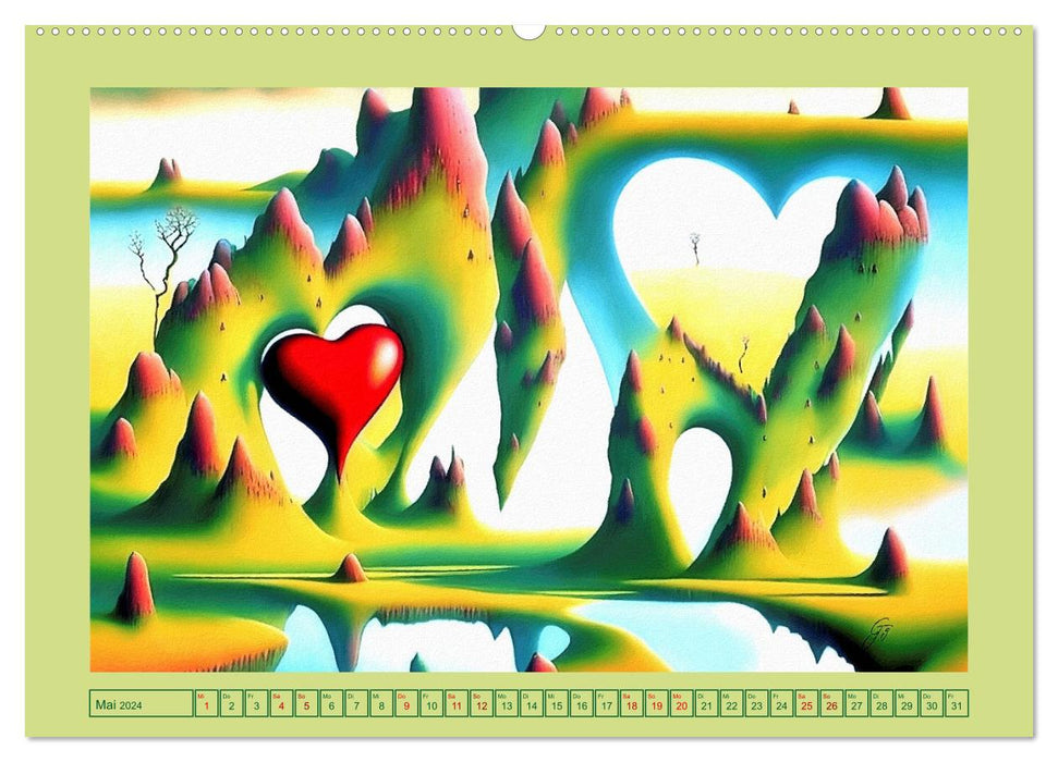 Worlds of the Heart (CALVENDO Premium Wall Calendar 2024)