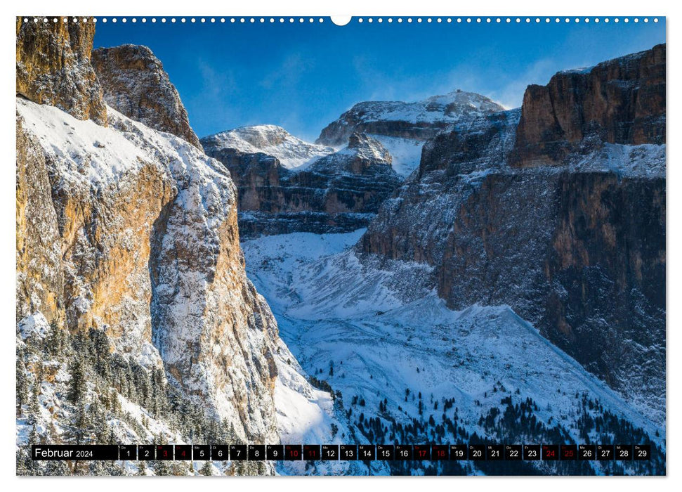 Groupe Selle. Dolomites (Calendrier mural CALVENDO Premium 2024) 