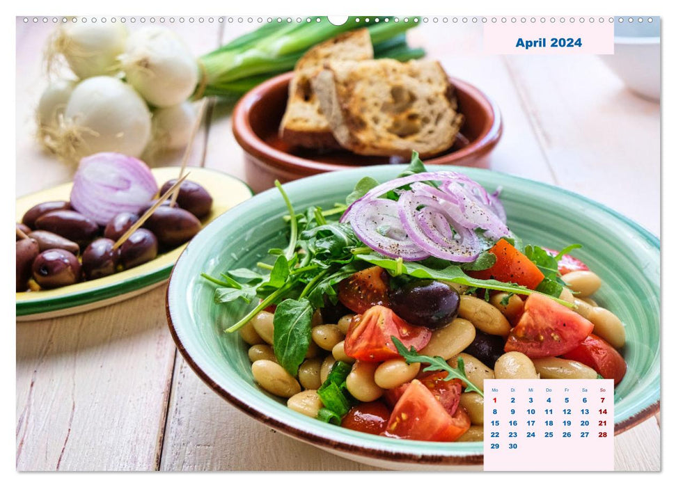 Küchenkalender Vegetarisch für Genießer 2024 (CALVENDO Premium Wandkalender 2024)