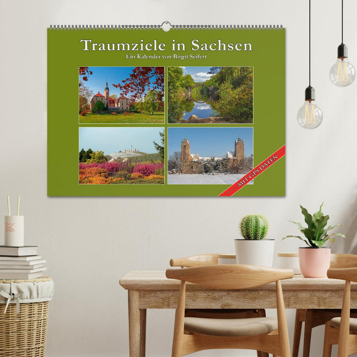 Dream destinations in Saxony (CALVENDO wall calendar 2024) 