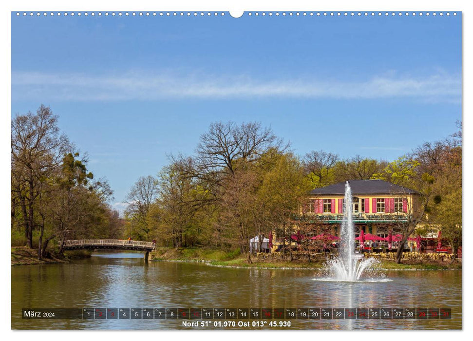 Dream destinations in Saxony (CALVENDO wall calendar 2024) 