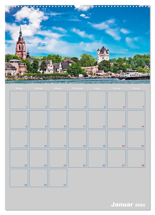 ELTVILLE – Wein-, Sekt- und Rosenstadt am Rhein (CALVENDO Premium Wandkalender 2024)