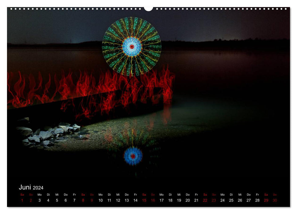 LIGHTPAINTING - malen mit Licht (CALVENDO Premium Wandkalender 2024)