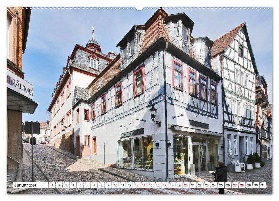 Barbarossastadt Gelnhausen by Frankfurt taxi driver Petrus Bodenstaff (CALVENDO wall calendar 2024) 