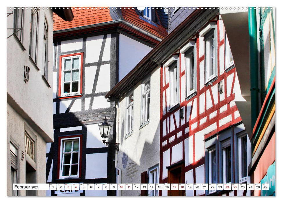 Barbarossastadt Gelnhausen vom Frankfurter Taxifahrer Petrus Bodenstaff (CALVENDO Wandkalender 2024)